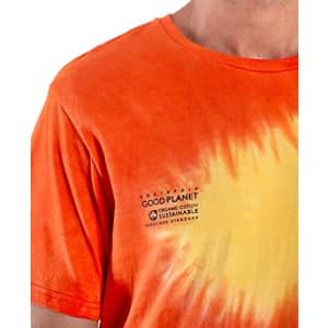Southpole Men's 100% Organic Cotton T-Shirt, Orange, Small for $21