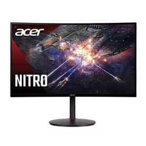 Acer Nitro XZ270U Pbmiiphx 27"" 1500R Curved WQHD (2560 x 1440) VA Zero-Frame Gaming Monitor with for $200