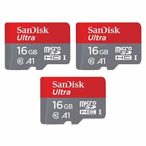 SanDisk 16GB 3-Pack Ultra microSDHC UHS-I Memory Card (3x16GB) - SDSQUAR-016G-GN6MM for $17 SanDisk 16GB 3-Pack Ultra microSDHC UHS-I Memory Card (3x16GB) - SDSQUAR-016G-GN6MM for $17