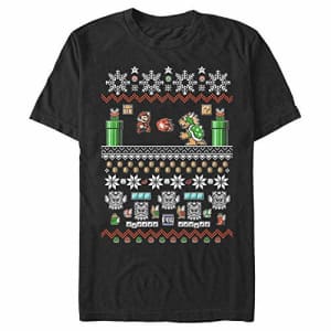 Nintendo Men's T-Shirt, Black, XXXXX-Large for $20