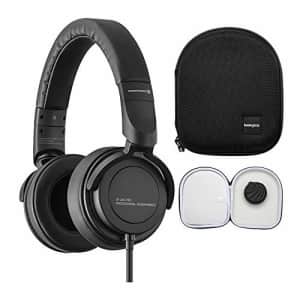 beyerdynamic DT 240 Pro Closed Studio Headphone for Monitoring with Headphone Case Bundle (2 Items) for $205