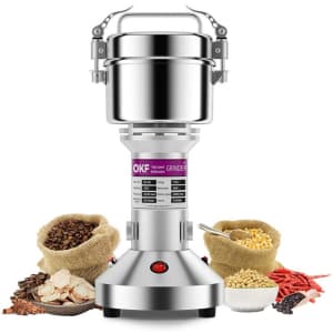 OKF Electric Stainless Steel Grain Grinder for $42 OKF Electric Stainless Steel Grain Grinder for $42
