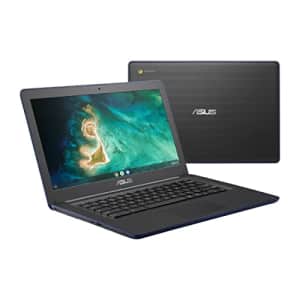 ASUS Chromebook C403 Rugged & Spill Resistant Laptop, 14.0" HD, 180 Degree, Intel Celeron N3350 for $187