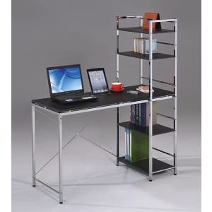 Acme Furniture Elvis Computer Desk with Shelves for $100 Acme Furniture Elvis Computer Desk with Shelves for $100