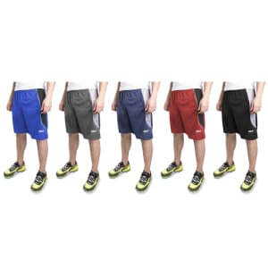 Reebok Men's Two-Toned Performance Mesh Shorts 4-Pack for $35 Reebok Men's Two-Toned Performance Mesh Shorts 4-Pack for $35