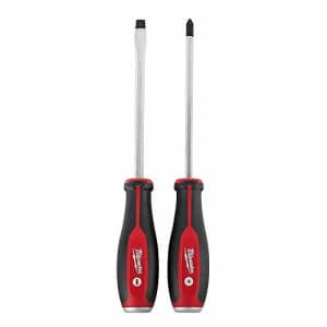 Milwaukee 48-22-2702 2 Piece Demolition Slotted and Phillips Head Screwdriver Set W/Steel Endcaps, for $12