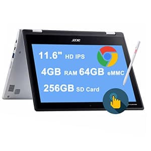 Acer Spin CP311 2-in-1 Chromebook 11.6" HD IPS Touchscreen Intel Celeron N4000 Processor 4GB DDR4 for $349