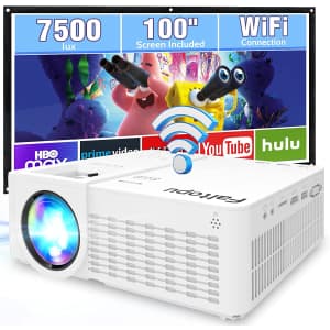 Faltopu Portable WiFi Projector with 100" Screen for $60 Faltopu Portable WiFi Projector with 100" Screen for $60