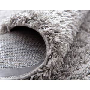 Unique Loom Solo Solid Shag Collection Modern Plush Cloud Gray Runner Rug (2' 6 x 13' 0) for $60 Unique Loom Solo Solid Shag Collection Modern Plush Cloud Gray Runner Rug (2' 6 x 13' 0) for $60