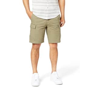 Dockers Men's Big & Tall Tech Cargo Straight Fit Shorts, (New) Sage Garden, 56 for $35