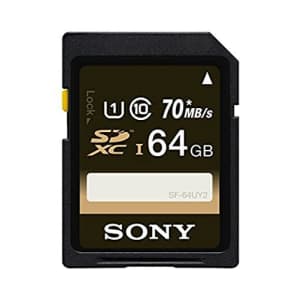 Sony 64GB Class 10 UHS-1 SDXC up to 70MB/s Memory Card (SF64UY2/TQ) for $61 Sony 64GB Class 10 UHS-1 SDXC up to 70MB/s Memory Card (SF64UY2/TQ) for $61
