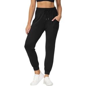 Uni Clau Women's Stretch Joggers Pants w/ Pockets for $13 w/ Prime Uni Clau Women's Stretch Joggers Pants w/ Pockets for $13 w/ Prime