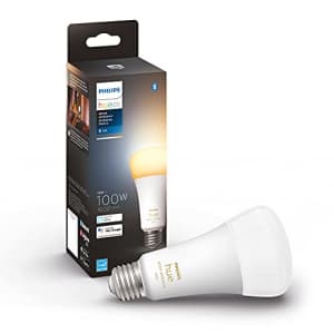 Philips Hue White Ambiance A21 High Lumen Smart Bulb, 1600 Lumens, Bluetooth & Zigbee Compatible for $40