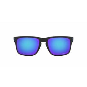 Oakley Men's OO9244 Holbrook Asian Fit Rectangular Sunglasses, Matte Black/Prizm Sapphire for $212