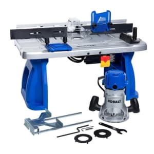 Kobalt 1/4" and 1/2" Fixed Corded Router with Table for $129 Kobalt 1/4" and 1/2" Fixed Corded Router with Table for $129