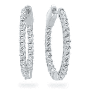 Szul 1-TCW Diamond Hoop Earrings for $567 Szul 1-TCW Diamond Hoop Earrings for $567