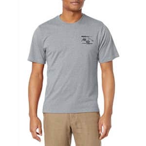 G.H. Bass & Co. Men's Short Sleeve Graphic Print T-Shirt, Alloy True Heather, Small for $12