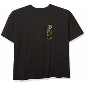 LRG Men's Lemon Kush Smoke Collection T-Shirt, Black/Yellow, 2XL for $13