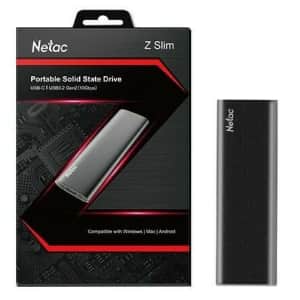 Netac USB-C Portable SSD External Drives from $25