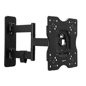 Amazon Basics Full Motion Articulating TV Wall Mount for 22-55 inch TVs up to 80 lbs for $23