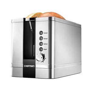 Chefman 2-Slice Pop-Up Stainless Steel Toaster w/ 7 Shade Settings Extra Wide Slots for Toasting for $75