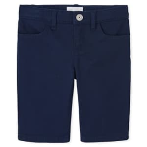 The Children's Place Girls Twill Skimmer Shorts, Tidal, 5 for $16