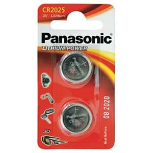 Panasonic Specialist Lithium Coin Batteries Cr2025L X 2 for $4