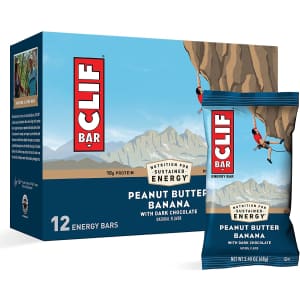 CLIF Bars Peanut Butter Banana Protein Bar 12-Pack for $9 via Sub & Save