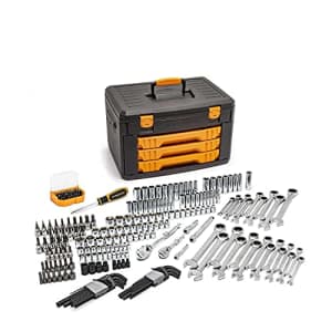 GEARWRENCH Mechanics Tool Set in 3 Drawer Storage Box, 232 Piece for $277