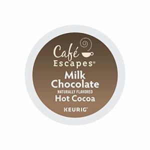 Cafe Escapes, Milk Chocolate Hot Cocoa, Single-Serve Keurig K-Cup Pods, 72 Count (3 Boxes of 24 for $47