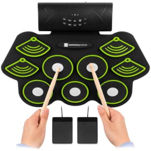 Best Choice Products Electronic Roll-Up Pad Drum Set for $43