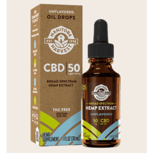 Manitoba Harvest 50mg CBD Oil Tincture 1-oz. Bottle: Buy 1, get 2nd free Manitoba Harvest 50mg CBD Oil Tincture 1-oz. Bottle: Buy 1, get 2nd free