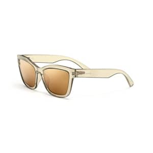 Serengeti Women's Rolla Polarized Butterfly Sunglasses, Shiny Crystal Champagne, Medium for $152