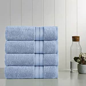 Amrapur Overseas 4-Pack SpunLoft Bath Towel Blue 30x54 for $56