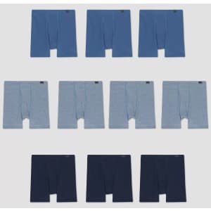 Hanes Men's FreshIQ Boxer Briefs w/ ComfortSoft Waistband 10-Pack for $18 Hanes Men's FreshIQ Boxer Briefs w/ ComfortSoft Waistband 10-Pack for $18