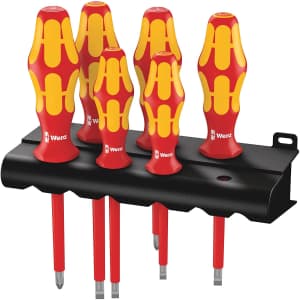 Wera Kraftform Plus 160i/6 Insulated Professional Screwdriver Set for $34 Wera Kraftform Plus 160i/6 Insulated Professional Screwdriver Set for $34