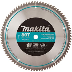 Makita 10" 80-Tooth Micro Polished Mitersaw Blade for $33