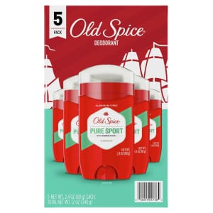 Old Spice Men's High Endurance 2.4-oz. Deodorant 5-Pack for $7.48 for members Old Spice Men's High Endurance 2.4-oz. Deodorant 5-Pack for $7.48 for members