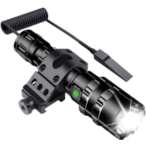 Jowbeam LED Tactical Flashlight with Offset Rail Mount for $20