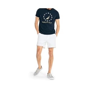 Nautica Men's Sustainably Crafted Graphic T-Shirt, Navy, X-Small for $14