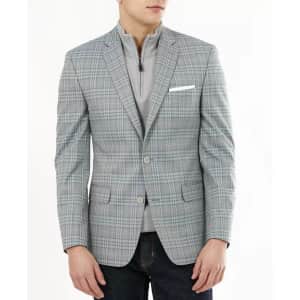Bar III Men's Slim-Fit Plaid Blazer for $50 Bar III Men's Slim-Fit Plaid Blazer for $50