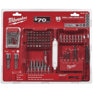 Milwaukee Shockwave 95-Piece 1" Drill & Driver Bit Set for $20