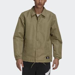 adidas Men's Future Icons Coach Jacket for $19 adidas Men's Future Icons Coach Jacket for $19