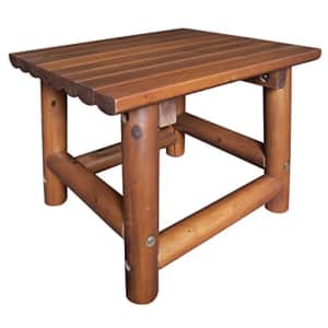 Leigh Country TX 36010 Amberlog End Table Outdoor/Patio Furniture for $125