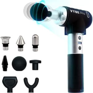 Vybe Percussion Massage Gun for $100 Vybe Percussion Massage Gun for $100