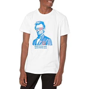 Quiksilver Men's 4TH of July America Print T-Shirt TEE, Navy Blazer Heather Then Again MOD, M for $17