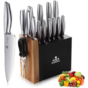 Enoking 15-Piece Kitchen Knife Set for $32