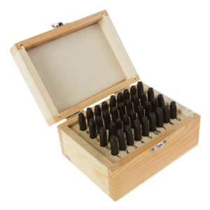 Stalwart 36-Piece Letter and Number Steel Punch Set w/ Wood Case for $18