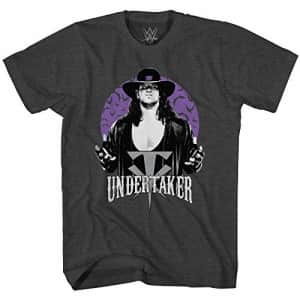 WWE Men's Superstar Wrestlers Stone Cold Steve Austin The Rock Hulk Undertaker T-Shirt, Charcoal for $15