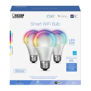 Feit Electric LED Smart Bulb 3-packs for $20 Feit Electric LED Smart Bulb 3-packs for $20